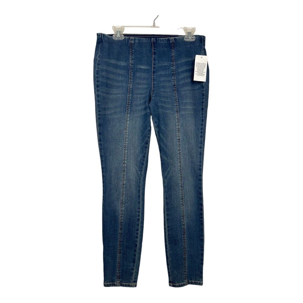 NWT MOTTO Women's Jeans Size 8 Contour Seamed Stretch Denim Ankle